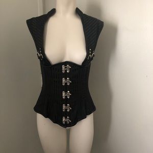 Gothic Steel Boned Cincher/Corset 24”not plus size